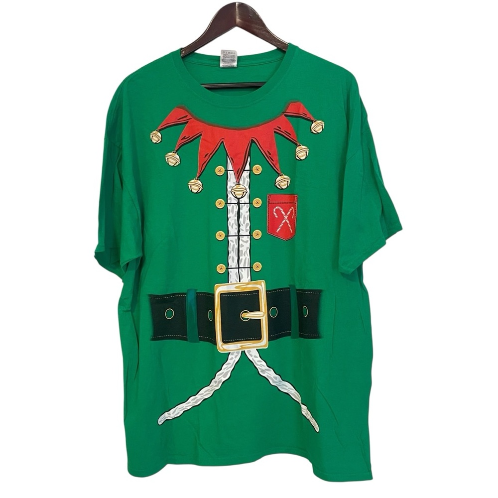 Christmas Elf Short Sleeve T Shirt 2XL NEW‎